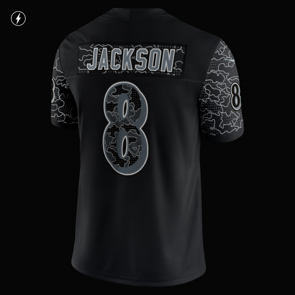 Lamar Jackson Baltimore Ravens Nike RFLCTV Limited Jersey - Black-Profan Arena